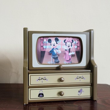 絕版迪士尼米奇米妮小抽屜櫃