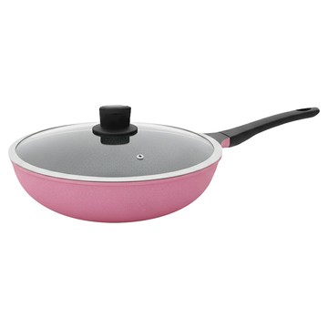 PERFECT 理想 韓國晶鑽不沾炒鍋 附蓋  34cm  1個