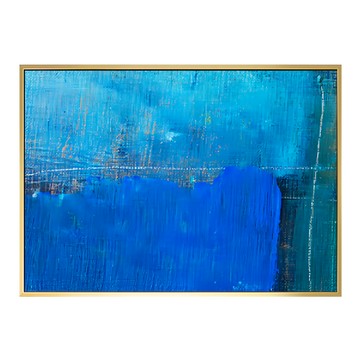 掛畫 眷戀 鈷藍  42 x 59.4cm  金色