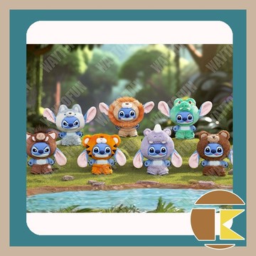 【現貨】 TOP TOY 迪士尼史迪奇野性動物系列搪膠毛絨 盒玩 扭蛋盲盒 盲抽 收藏 娛樂 一中盒6入 愛蛋客