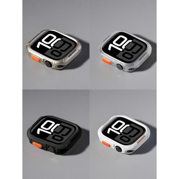 《台灣出貨》多色可選 適用 APPLE WATCH 字母款錶殼 保護殼 邊框殼 矽膠殼 S10 S11 46mm 45