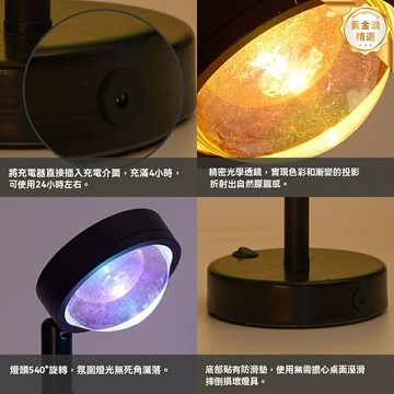 【復古氛圍神器】LED氛圍燈 酒吧檯燈 小夜燈 夕陽燈 充電式 多檔調光 防水設計 桌面裝飾 KTV/民宿/戶外餐桌