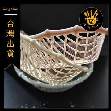 ✨️臺灣出貨✨️暖廚小築✅可開發票仿竹編瀝水籃蔬果盤鏤空洗菜收納籃多功能收納筐茶几零食盤乾果