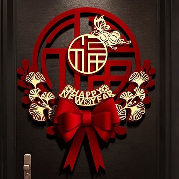 ⚡台灣出貨⚡福字門貼立體新年春節入戶門喬遷之喜貼紙過年新款高檔大門裝飾品