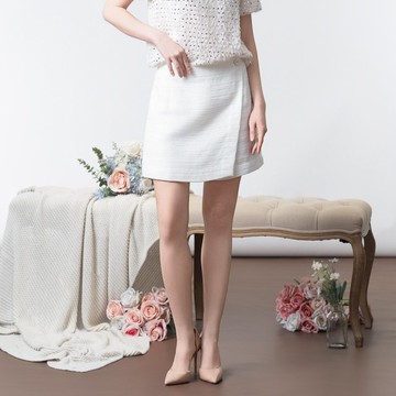 【MEDUSA】金絲花呢小香風質感短褲裙(M-XL) | 小香風 上班短裙