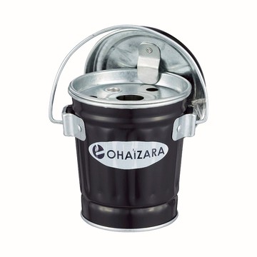 日本 OBAKETSU ohaizara 手工製桌上型煙灰缸 0.35L黑色