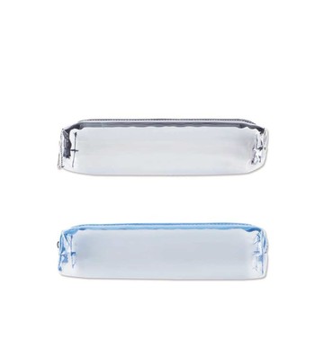 旅行必備【史代新文具】珠友 PB-60647 透明方形考試筆袋/鉛筆盒 (兩色可選)