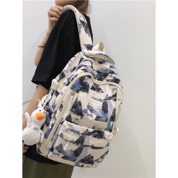 書包女韓版新款潮流涂鴉大容量初中生背包高中生大學生日系雙肩包