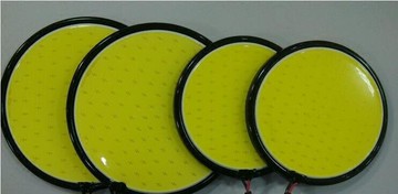 新款COB汽車日行燈 COB大圓形汽車日行燈 工作燈 汽車輔助燈