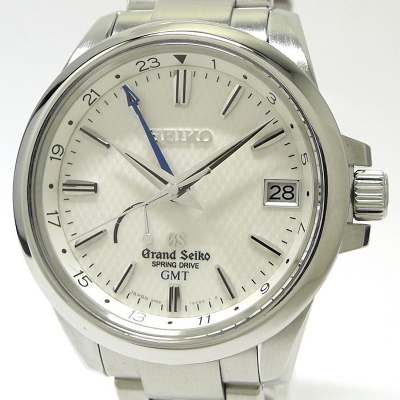 中古】SEIKO グランドセイコー スプリングドライブGMT 自動巻き SS アイボリー文字盤 SBGE009 | LINEブランドカタログ