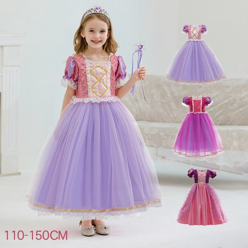 子供ドレス プリンセス ドレス ラプンツェル コスプレ 衣装 子供 ワンピース キッズ コスチューム 仮装 お姫様 キッズ 変身 なりきり 女の子 スパンコール 通販 Lineポイント最大0 5 Get Lineショッピング