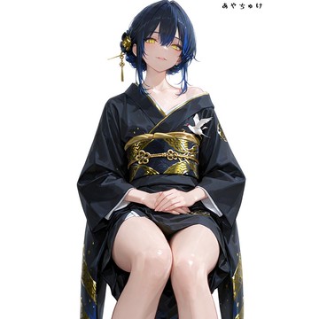 【12月新品】07-109-0077 人物貼紙 性感和服女孩