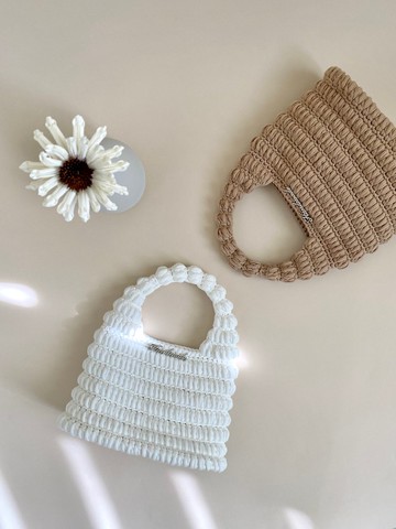 ZHII studio 泡泡手提小包 編織提袋 編織包