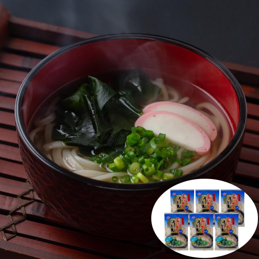 あごだしうどん 6袋 (1袋200g (めん180g) スープ付／2人前) レビューで10％OFF