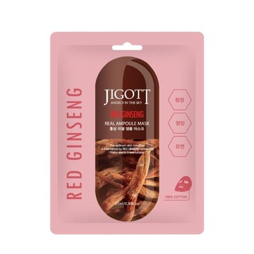 【韓國 JIGOTT】鎖水保濕安瓶面膜 紅蔘 27mlX30片