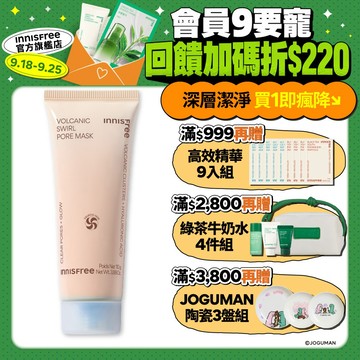 INNISFREE 火山泥雙效毛孔潔淨面膜 110g 官方旗艦店