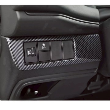 適用於HRV 大燈按鈕區 碳纖維飾板 honda 油電 hrv 碳纖維改裝 內裝防刮改裝 碳纖維飾板