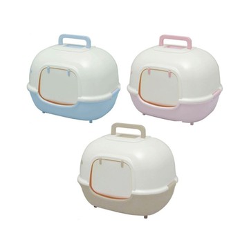 日本IRIS WNT除臭貓便盆-青/桃/茶