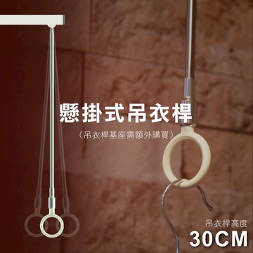 【Hanlix 亨利士】MIT台灣製 吊衣桿 (30cm)【3690A30】