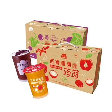 MOS 蒟蒻禮盒2箱組 (15杯/箱)(葡萄/蜂蜜檸檬/冬瓜檸檬/百香蘋果/芭樂檸檬) 中秋禮盒