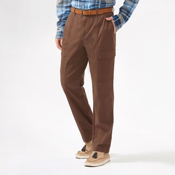 Hang Ten- 斜紋磨毛口袋錐形長褲-男(棕色)