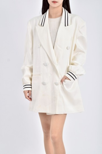 (M) 【Joyce私服】ileft長袖白色外套