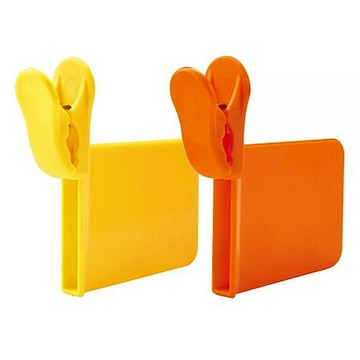 Daiya Joy Life Design 冰箱小物分隔夾板 2入 日本製造  黃色  橙色  77 x 80 x 20mm  1組