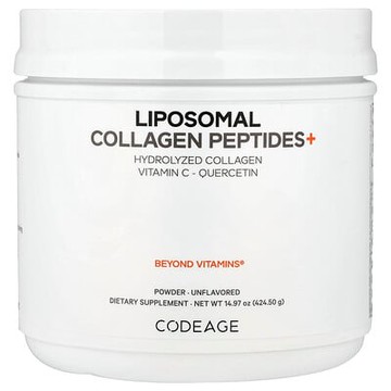 Codeage, 脂質體膠原蛋白肽+粉，原味，14.97 盎司（424.5 克）