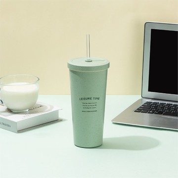 Oolab 小時光系列 二代陶瓷易潔層吸管杯710ml-漫漫茶室