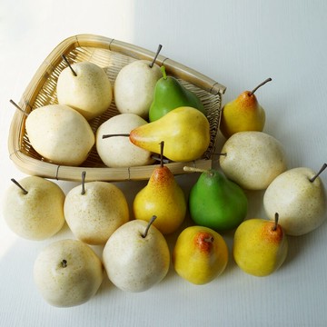 LMDEC.室內蔬菜模型高仿真雪梨子假水果農家樂掛飾塑料蔬果蔬塑膠