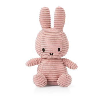 荷蘭 BON TON TOYS｜Miffy米菲兔ECO燈芯絨填充玩偶-粉 23cm