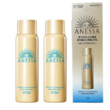 SHISEIDO資生堂 ANESSA安耐曬 金鑽高效防曬噴霧N AB 60g (2入組)