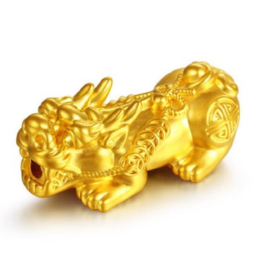 沙金貔貅配件金珠配件DIY貔貅散珠手串配珠