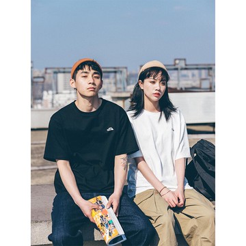 BDCT 22SS 日系純棉短袖t恤男潮牌 夏季情侶寬松白色簡約男生體恤