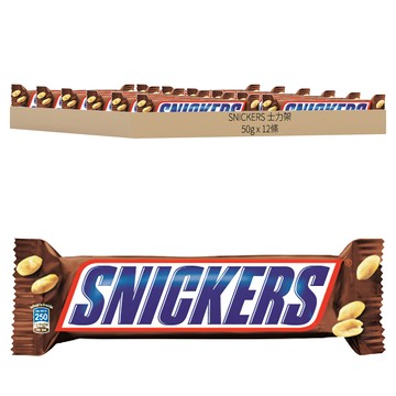 SNICKERS 士力架 花生巧克力  50g  12條