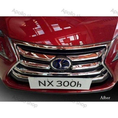 レクサス NX クロームメッキ グリルカバー グリルモール NX200t NX300h