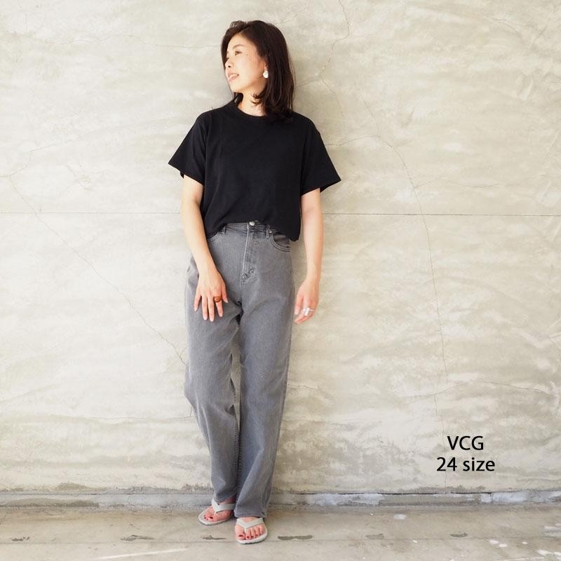 ヤヌーク デニム パンツ レディース YANUK wide tapered COLLEEN 