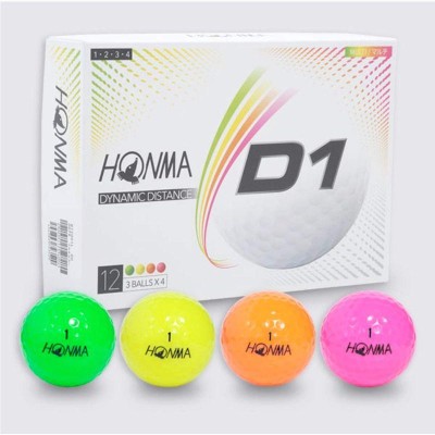 本間ゴルフ HONMA D1ボール BT2001L マルチカラー (12個入り)