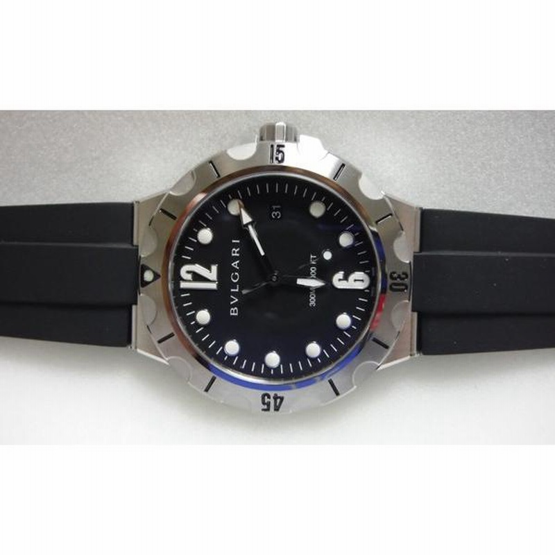 BVLGARI ブルガリ Diagono ディアゴノ スクーバ SS ブラック