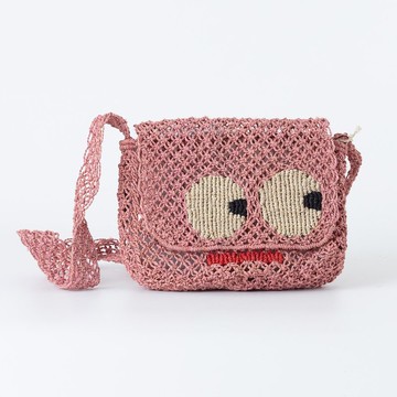 【The Jacksons】Big Eyes 編織包-Lola-粉紅