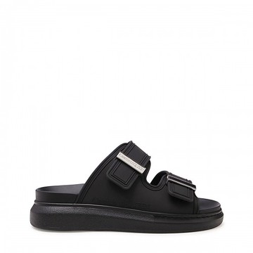 Alexander Mcqueen - Black Hybrid Flatform Sandals 40