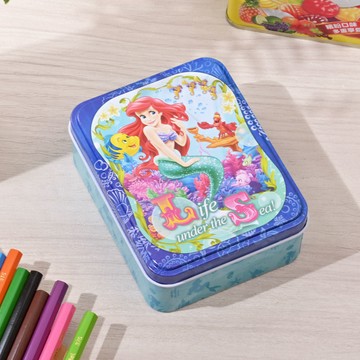Cute鐵盒拼圖-24片-小美人魚