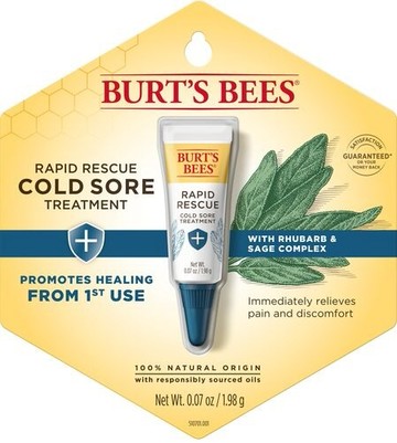 Burt's Bees Rapid Rescue Cold Sore Treatment 0.07 oz