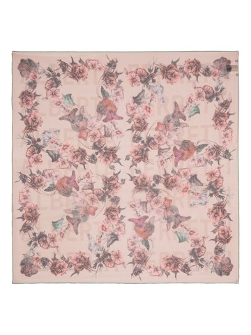 Alberta Ferretti - floral-print silk scarf - women - Silk - One Size - Pink
