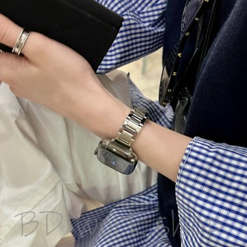 不鏽鋼 藍氣球金屬錶帶 apple watch s11 錶帶 iwatch 10 蘋果錶帶 9 8 7 6 蘋果手錶錶帶
