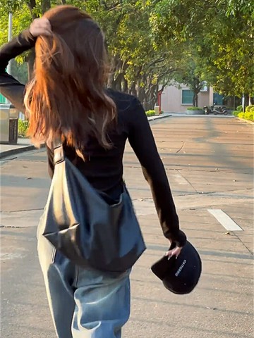 包包女高級感托特包2024新款軟面大容量單肩上課通勤包小眾斜挎包【雲木雜貨】