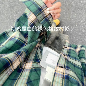 韓系慵懶風格子襯衫秋季潮牌新款長袖襯衫寬鬆大碼設計感上衣服