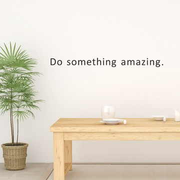 英文牆貼Do something amazing創意現代家居裝飾牆貼紙QT1014