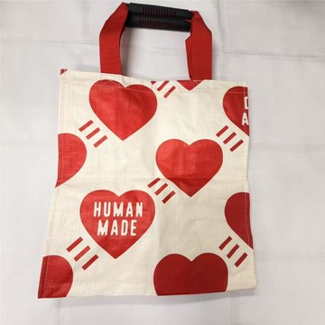 四季出品現貨HUMAN MADE LEVIS NIGO愛心字母休閑手提托特購物包