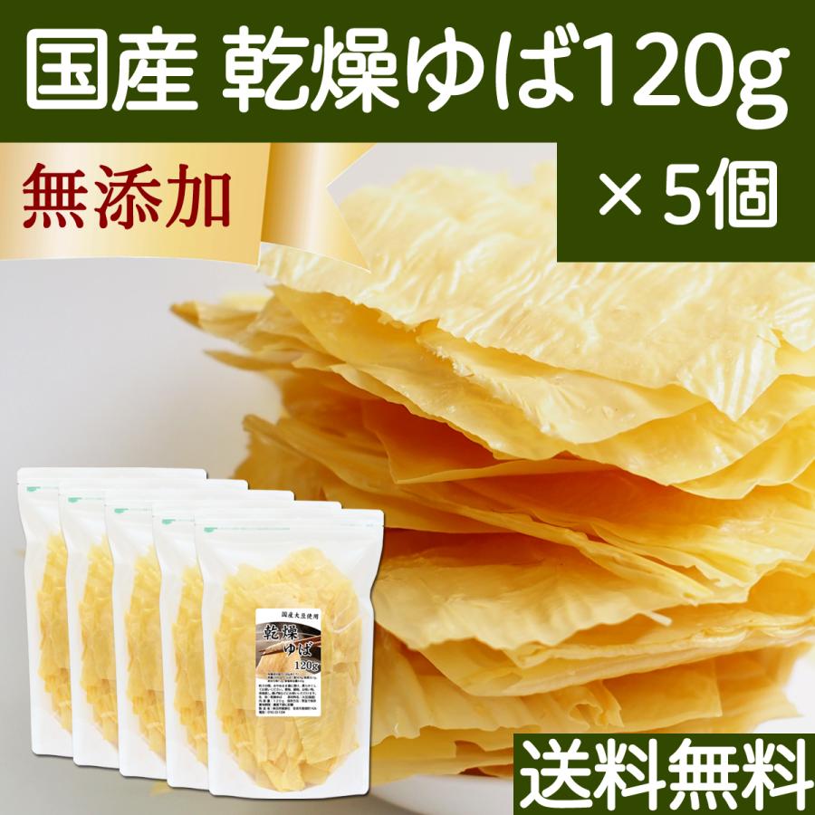 乾燥ゆば 120g×5個 乾燥湯葉 湯葉 乾燥 業務用 無添加 国産 大豆 送料無料